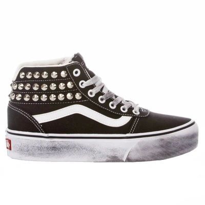 Shop Vans Women's Black Fabric Hi Top Sneakers