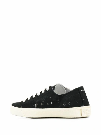 Shop Maison Margiela Women's Black Cotton Sneakers