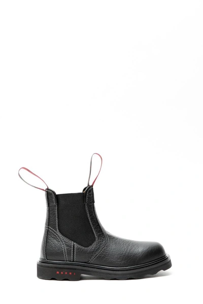 Shop Marni Women's Black Leather Ankle Boots