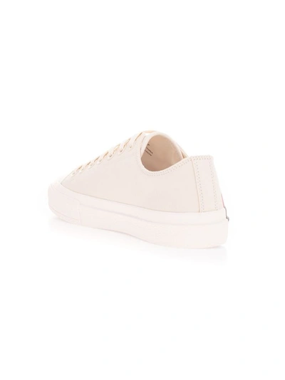 Shop Burberry Women's White Cotton Sneakers