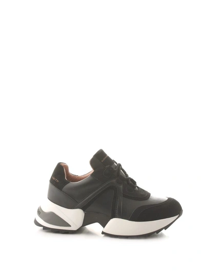 Shop Alexander Smith Women's Black Leather Sneakers