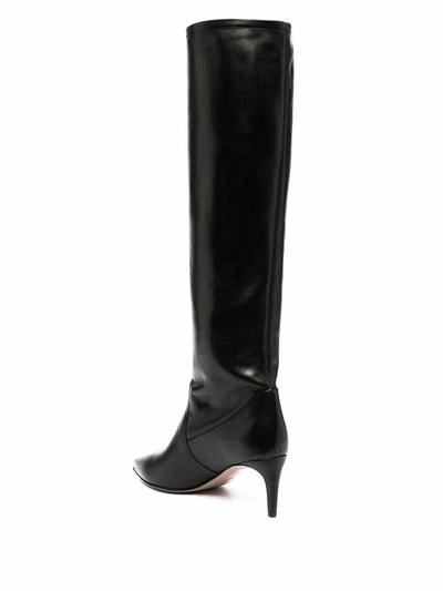 Shop Red Valentino Women's Black Leather Boots