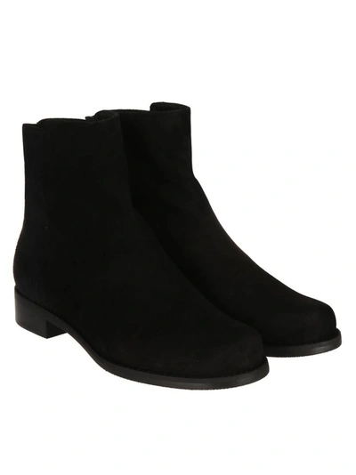 Shop Stuart Weitzman Women's Black Suede Ankle Boots