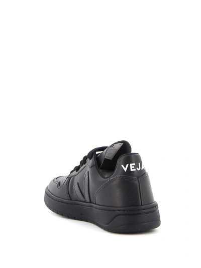 Shop Veja Women's Black Leather Sneakers