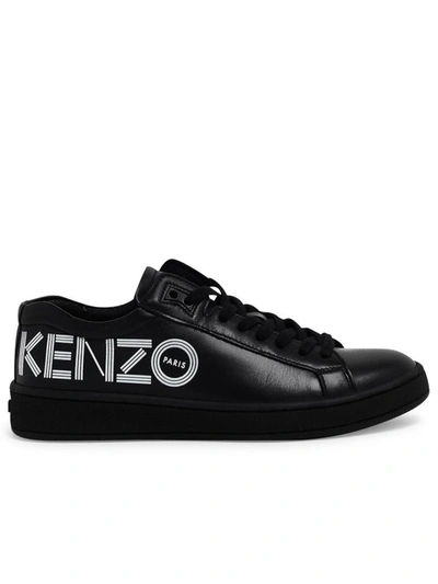 Shop Kenzo Women's Black Leather Sneakers