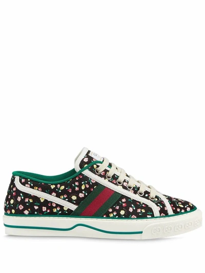 Shop Gucci Women's Black Cotton Sneakers