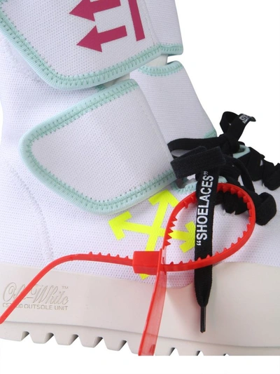 Shop Off-white Women's White Polyester Hi Top Sneakers