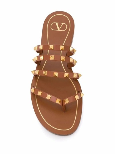 Shop Valentino Women's Brown Leather Sandals