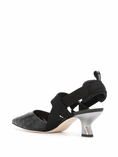 Shop Fendi Women's Black Leather Heels