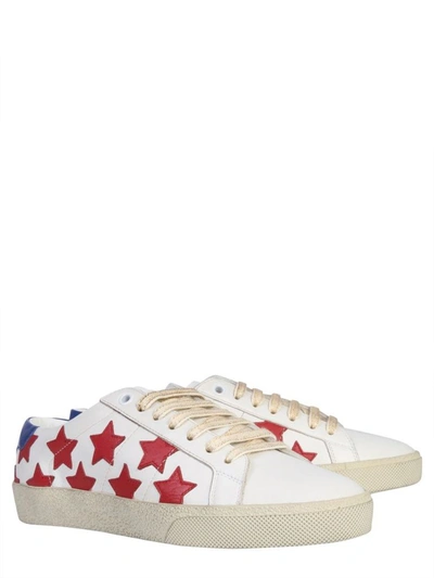 Shop Saint Laurent Women's Multicolor Leather Sneakers