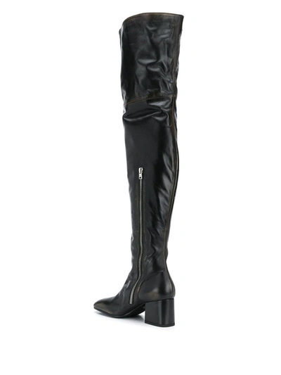 Shop Marni Women's Black Leather Boots