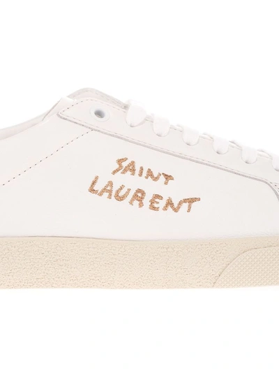 Shop Saint Laurent White Sneakers