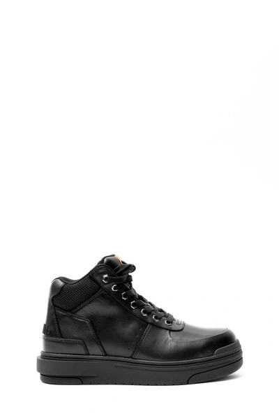 Shop Heron Preston Men's Black Leather Sneakers