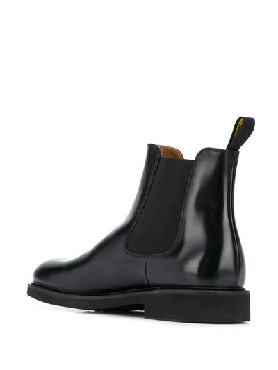 Shop Doucal's Men's Black Leather Ankle Boots