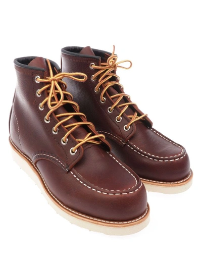 Red Wing 6-inch Classic Moc Boot Black Oxblood Mesa In Brown