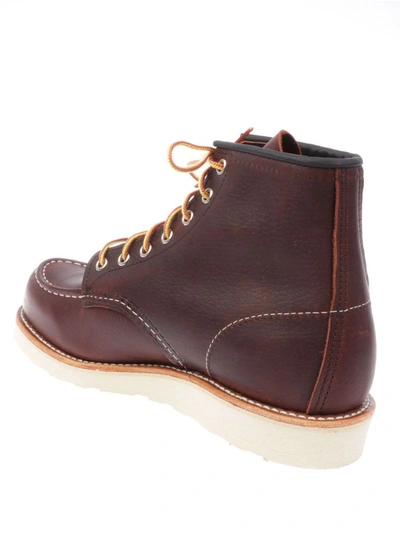 Red Wing 6-inch Classic Moc Boot Black Oxblood Mesa In Brown