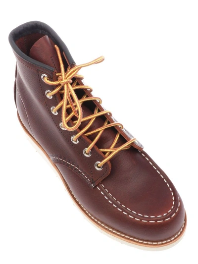 Red Wing 6-inch Classic Moc Boot Black Oxblood Mesa In Brown