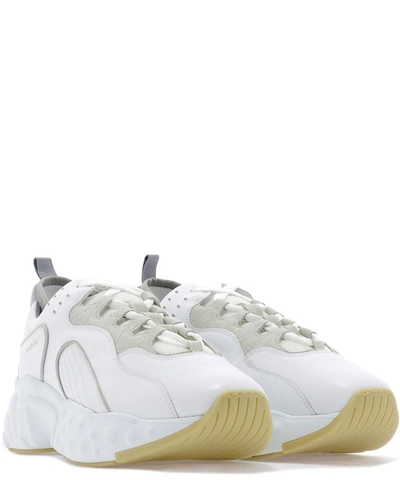 Shop Acne Studios Men's White Leather Sneakers