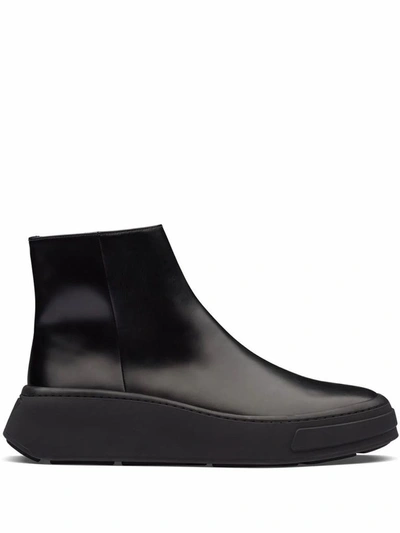 Shop Prada Black Ankle Boots