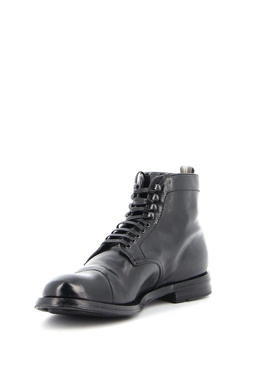 Shop Officine Creative Men's Black Leather Ankle Boots