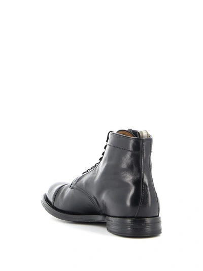 Shop Officine Creative Men's Black Leather Ankle Boots