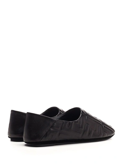 Shop Fendi Men's Black Loafers