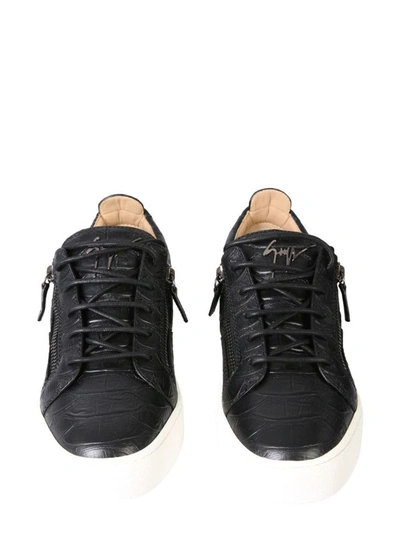 Shop Giuseppe Zanotti Design Men's Black Sneakers