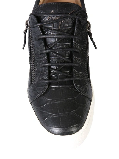 Shop Giuseppe Zanotti Design Men's Black Sneakers