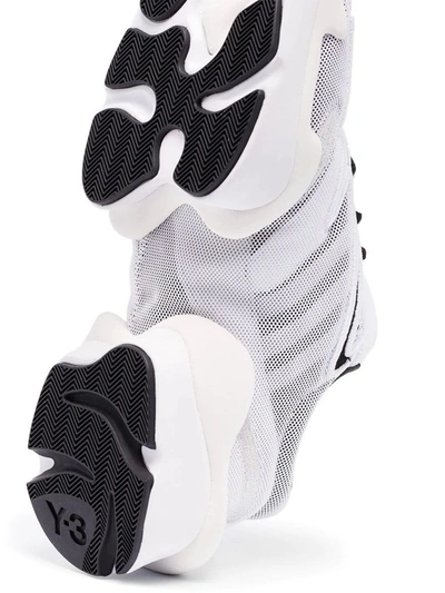 Shop Adidas Y-3 Yohji Yamamoto Men's White Fabric Sneakers