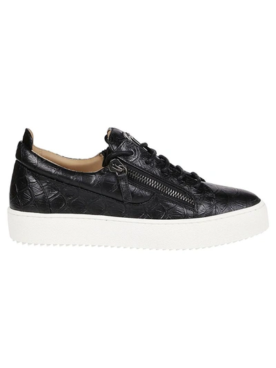 Shop Giuseppe Zanotti Design Men's Black Sneakers