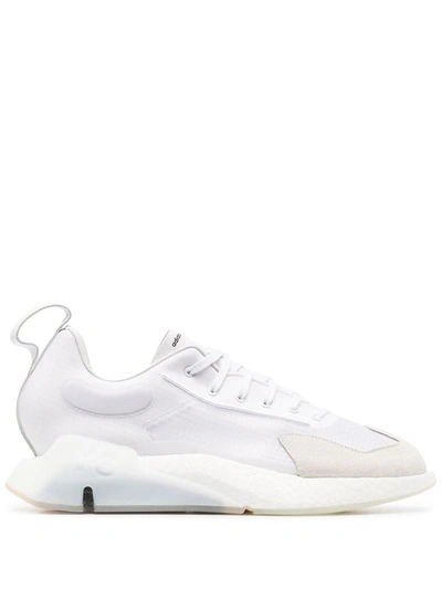 Shop Adidas Y-3 Yohji Yamamoto Men's White Leather Sneakers