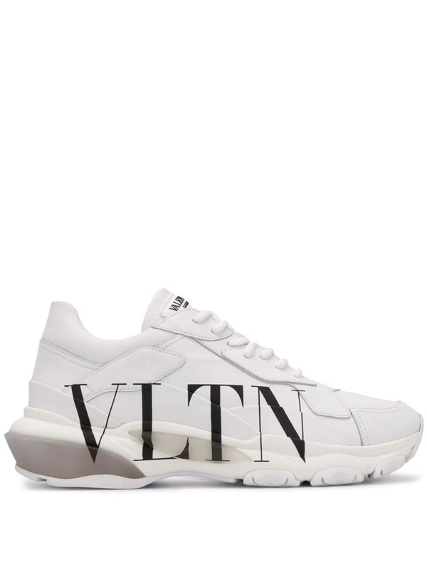 valentino garavani bounce leather sneakers