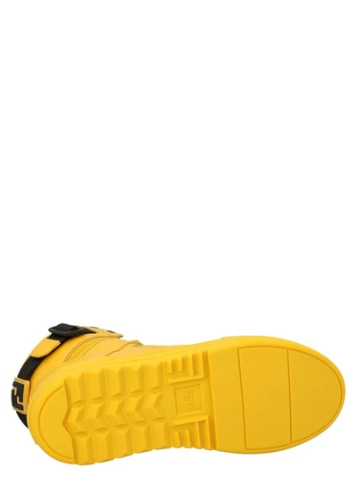 Shop Fendi Men's Yellow Sneakers