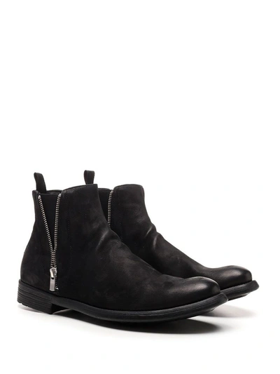 Shop Officine Creative Men's Black Suede Ankle Boots