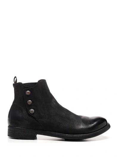 Shop Officine Creative Men's Black Leather Ankle Boots