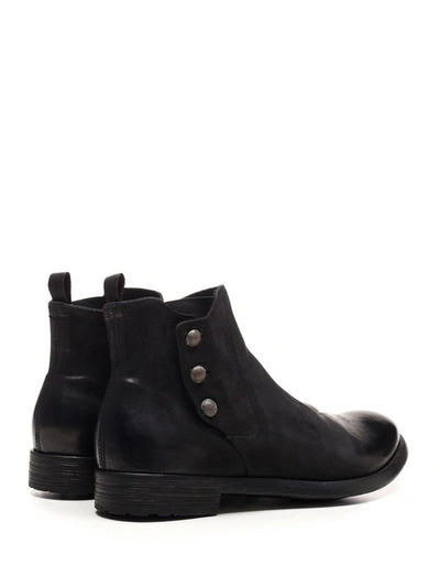 Shop Officine Creative Men's Black Leather Ankle Boots