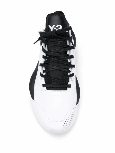 Shop Adidas Y-3 Yohji Yamamoto Men's White Leather Sneakers