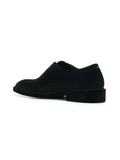Shop Maison Margiela Men's Black Leather Loafers