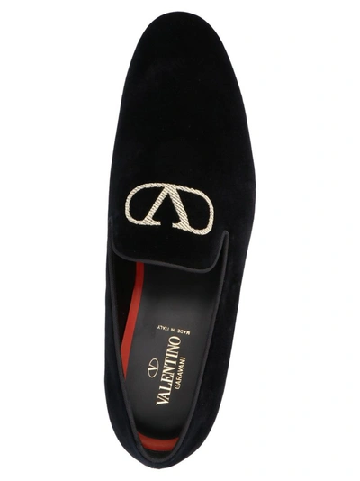 Shop Valentino Garavani Men's Black Loafers