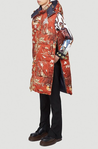 Shop Moncler Genius Moncler X Jw Anderson Graphic Patterned Hooded Vest In Multi