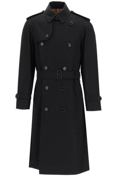 Burberry Men's Sandringham Heritage Trench Coat In Black | ModeSens