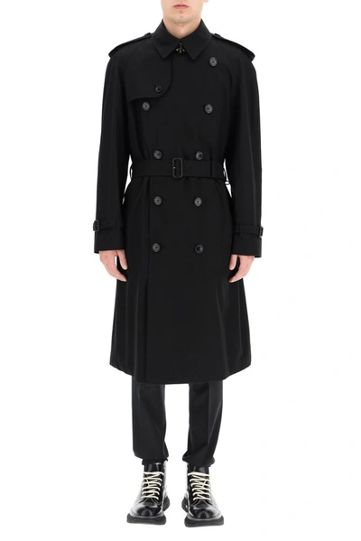 Shop Burberry Westminster Heritage Trench Coat In Black