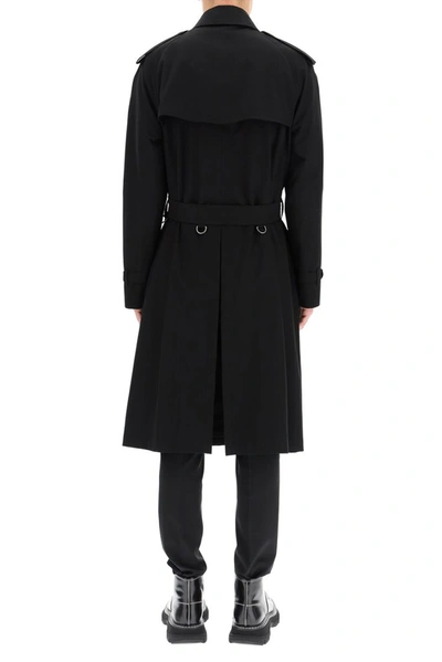Shop Burberry Westminster Heritage Trench Coat In Black