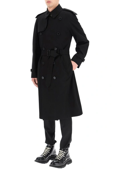 Shop Burberry Westminster Heritage Trench Coat In Black