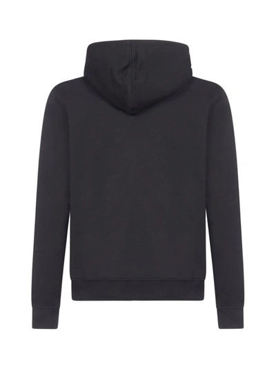 Shop Dior Homme Cd Icon Hooded Sweatshirt In Black