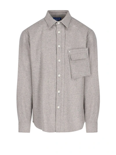 Shop Ader Error Flannel Shirt In Beige