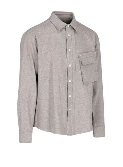 Shop Ader Error Flannel Shirt In Beige