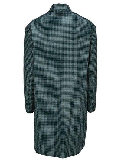 Shop Balenciaga Checked Collared Coat In Multi