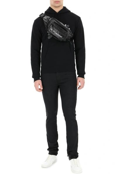 Shop Saint Laurent Skinny Denim Jeans In Black