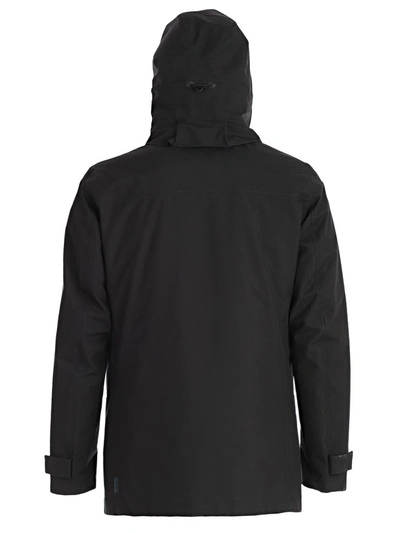 Shop Herno Hooded Down Coat In Black